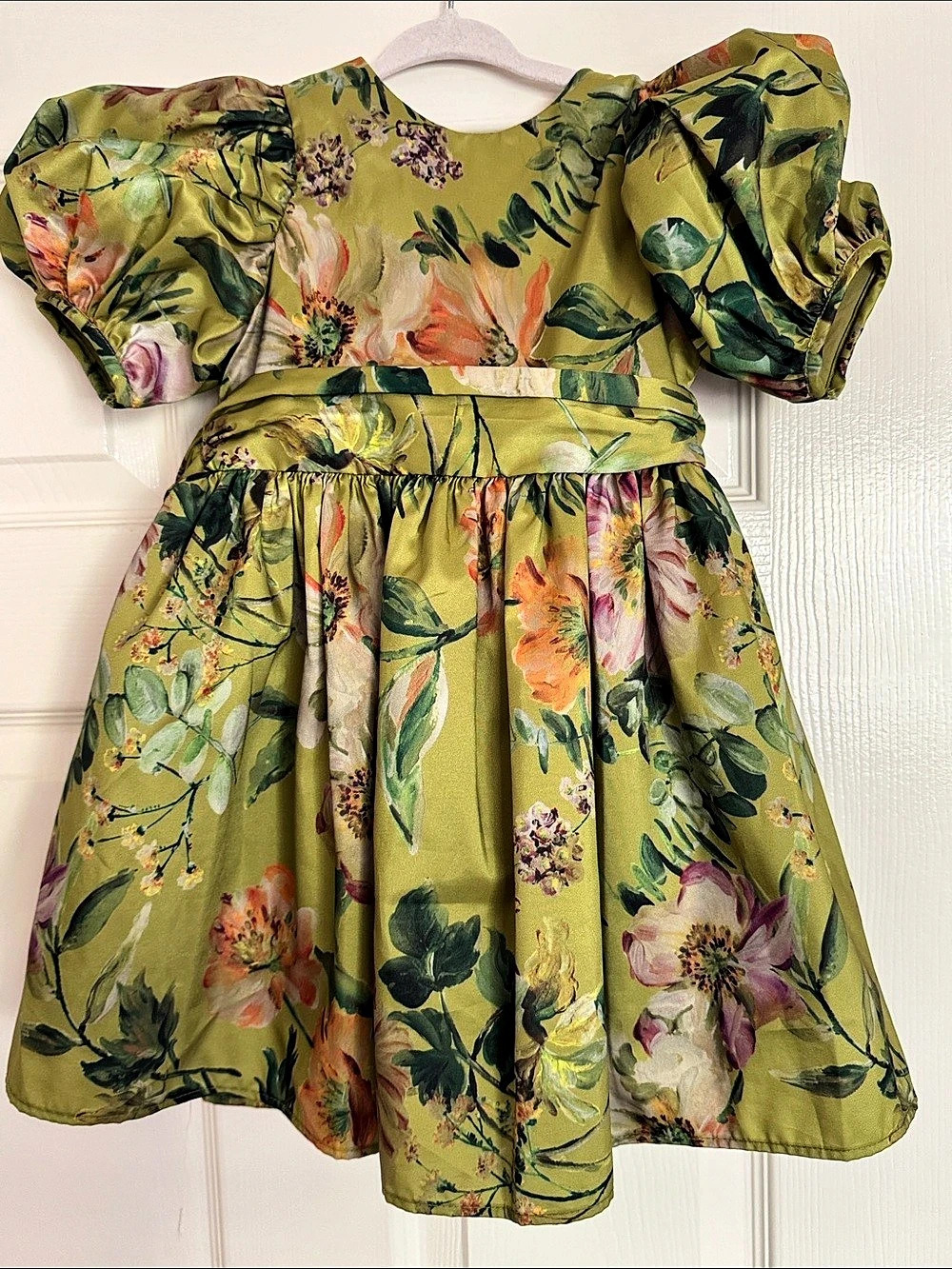 Next Floral Puff Sleeve Dress